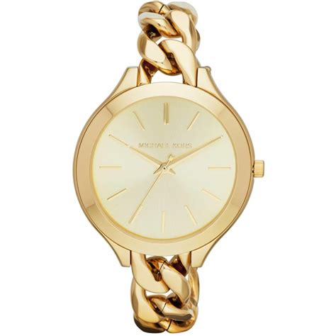 michael kors ladies gold slim runway watch mk3222|Slim Runway Gold.